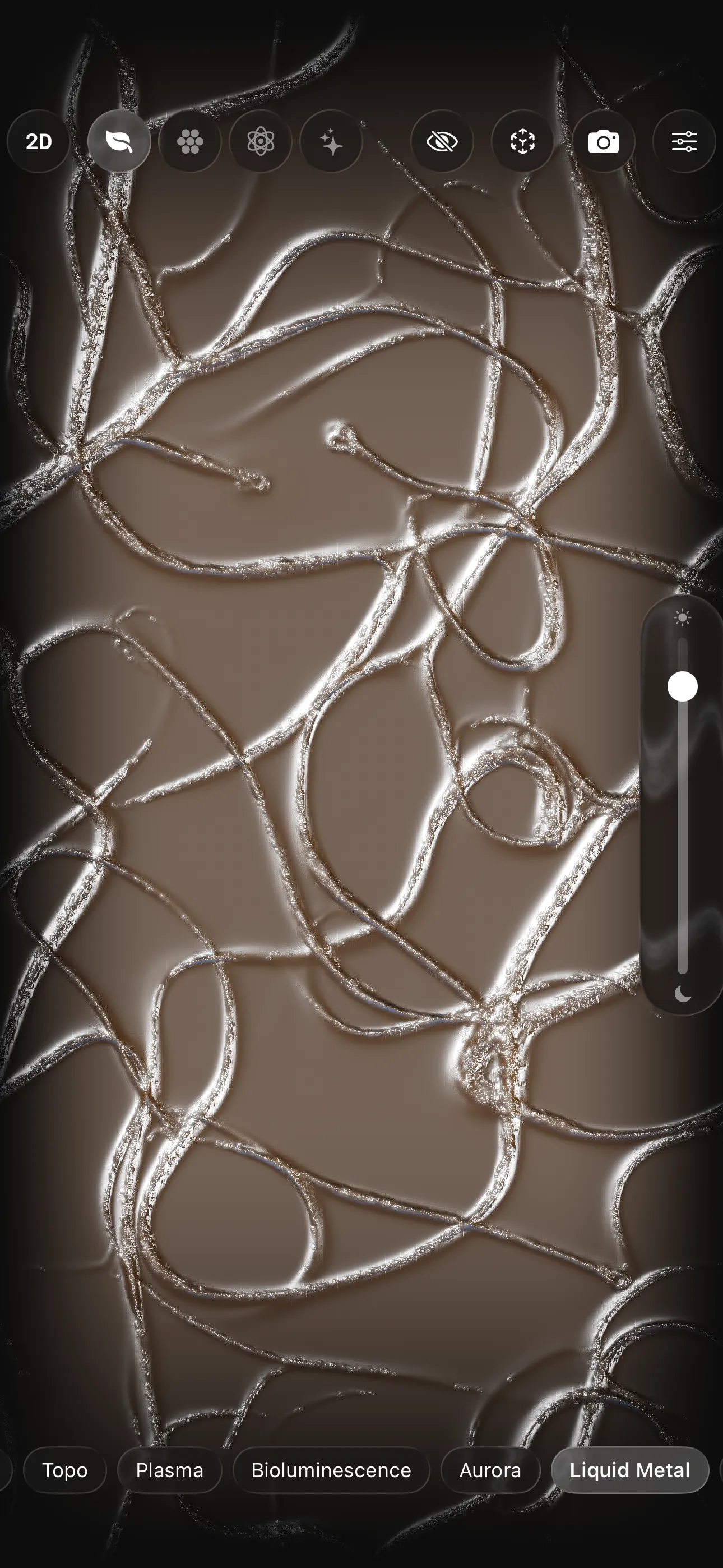 Physarum in liquid metal mode